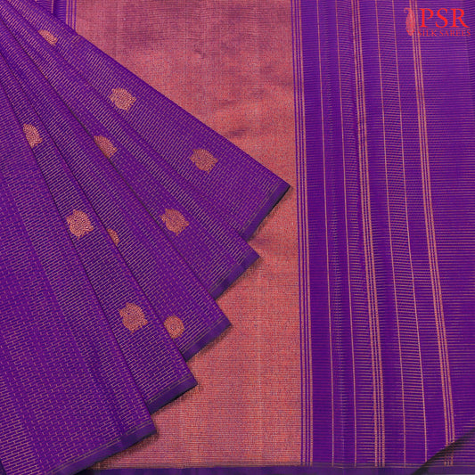 Rebecca Purple Kanchipuram Silk Saree