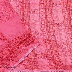 Pink Cotton Dress Material