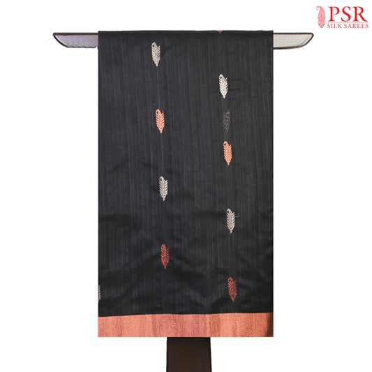 Black Semi Banaras Saree