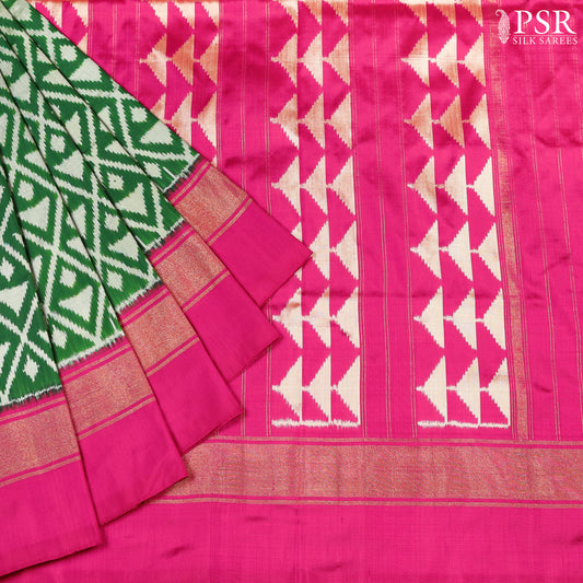 Green Pochampally Silk Saree