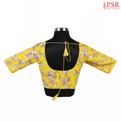 Lemon Yellow Ready Made Blouse