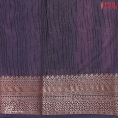 Opera Mauve Chanderi Silk Cotton Saree