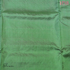 Radiate Elegance with PSR Silks: Exquisite Magenta Pink and Asparagus Green Soft Silk Saree