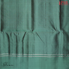 PSR Silk Sarees presents a Maroon Soft Silk Saree paired with a Dark Jade Green combination.