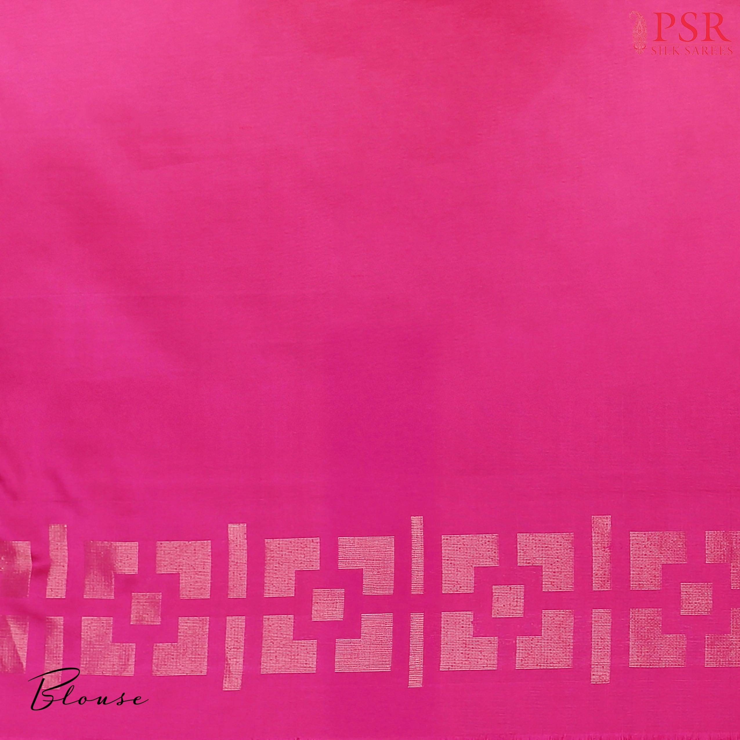 Mink Grey Soft Silk Saree with Golden Zari Jacquard Pattern, Magenta Pink Pallu & Unique Golden Zari Work – PSR Silks