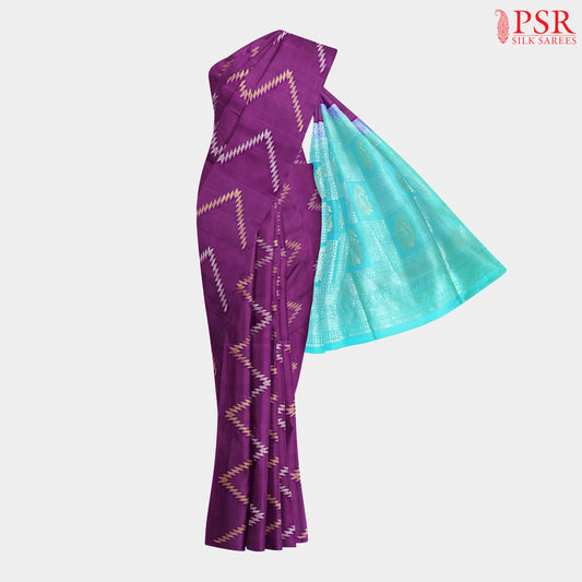 Vadamalli Purple Soft Silk Saree