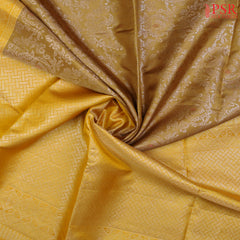 Radiate Elegance with PSR Silks' Olive Mustard &amp; Olive Yellow Soft Silk Saree!