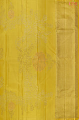 This Olive Yellow Kanchipuram Silk Saree from PSR Silk Sarees is a stunning addition to the Shrestha Kanjivaram collection