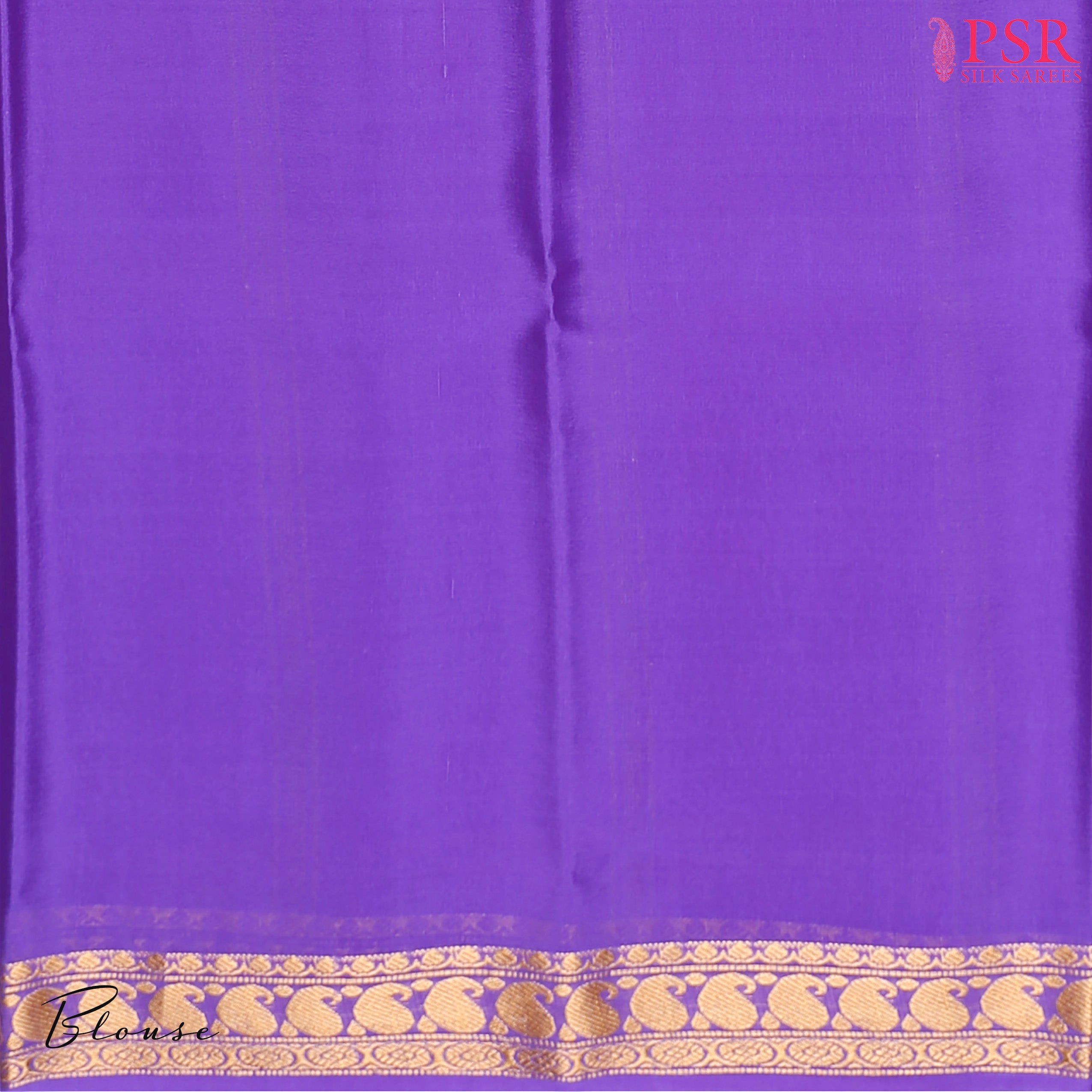 PSR Silks Orchid Violet Mysore Silk Saree – Grace in Every Drape