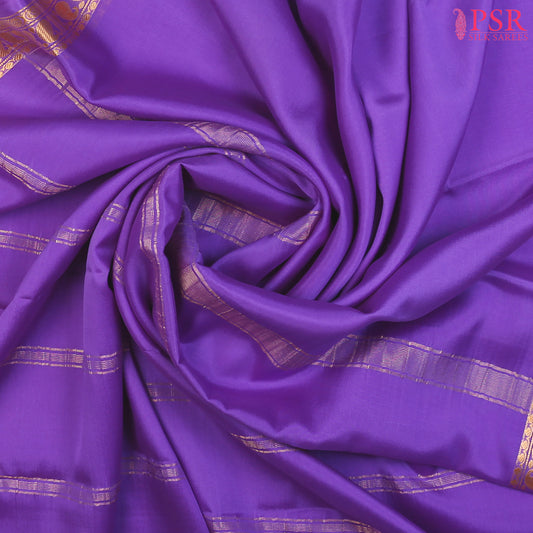 PSR Silks Orchid Violet Mysore Silk Saree – Grace in Every Drape