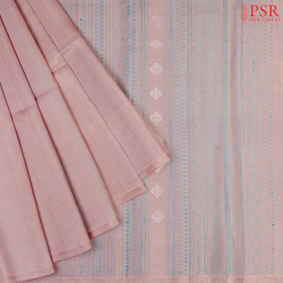 Embrace effortless elegance with our Pink Mauve Soft Silk Saree, beautifully contrasted with a Turquoise Cyan hue