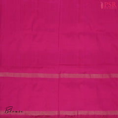 This Yellow &amp; Magenta Pink Pochampally Silk Saree from PSR Silk Sarees is a radiant blend of tradition and elegance.