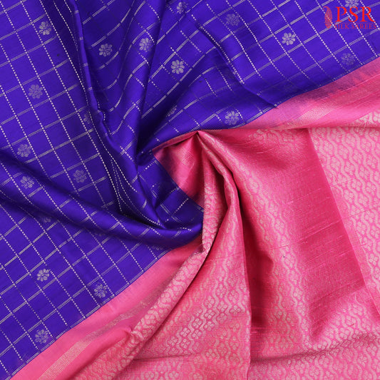 Royal Blue Jute Soft Silk Saree